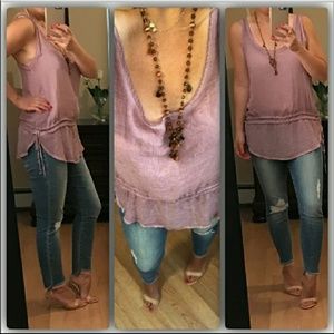 Dusty rose lightweight YF&B tank